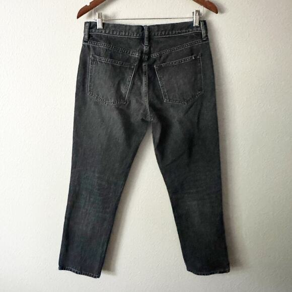 Vince Black Tomboy Jeans Women's Size 27 Straight Cropped Leg 5 Pocket Style - Picture 7 of 14